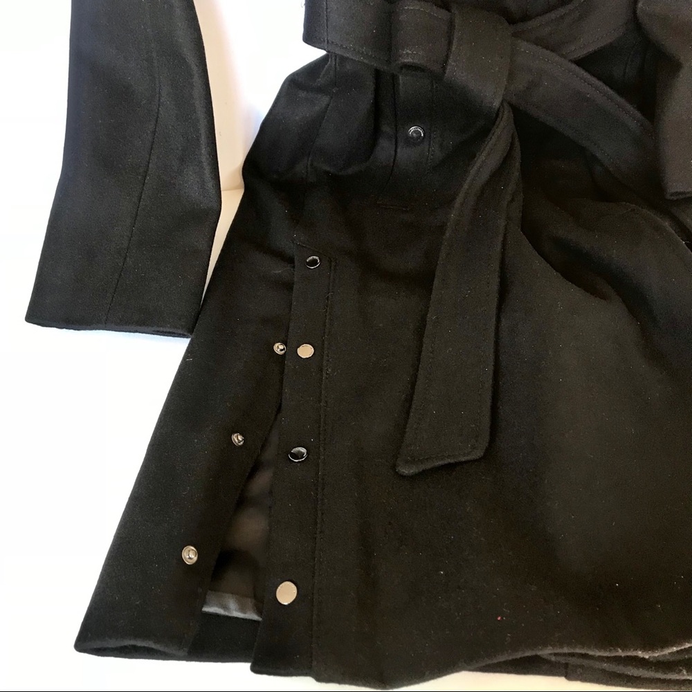 Andrew Marc Wool Blend Trench Coat - Picture 5 of 5